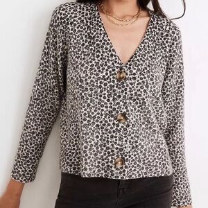 Madewell Floral Cardigan